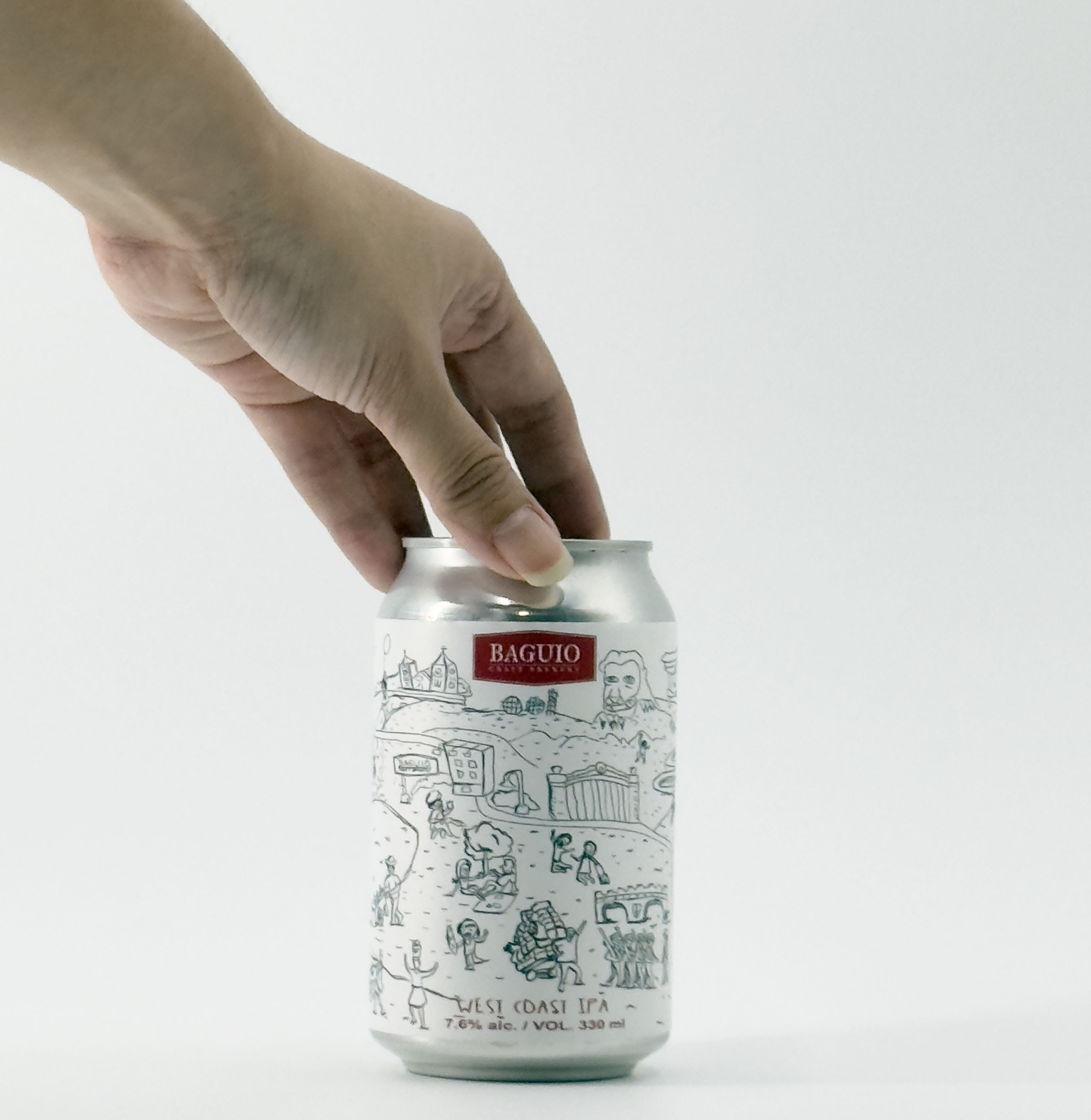 Beer can mockup